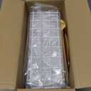 Pegboard Basket Organizers, Peg Board Large Baskets Hooks Bins Cups Tool Organizer 42 Pack Set, Wall Storage Display Hanging Accessories for Craft Office Stadio Shed Garage Organization (White & Pink)