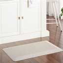Martha Stewart Mira Modern Heathered Anti-Fatigue Air-Infused Kitchen Mat, Beige, 19.6"x32"