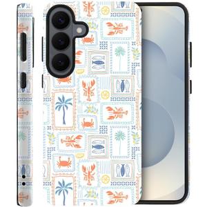 Case for Samsung Galaxy S26,Fish Summer Coastal Stamp Phone Case Military-Grade Drop Protection Cover for Women Girl - Frosted