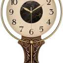 Decorative Vintage Wall Clocks Living Room,Digital Retro Silent Wall Clock, Antique Large Wall Clocks Battery Operated for Bedroom Kitchen Entryway Office Decor 27.7"*12.5", Small