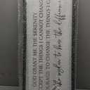 SRSZHIYUE Serenity Prayer Christian Inspirational Quote Wall Decor Art 32"12" Rustic Catholic Bible Verse Holy God Grant Me Religious Sign Farmhouse Home Living Room Religious Horizontal (Black)