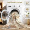 LOONGRUG 7x10 Area Rug Washable Large Neutral Modern Living Room Rugs