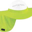 Ergodyne Hard Hat Brim with Shade (Pack of 1, Lime)