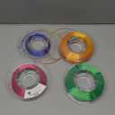 AMOLEN Silk PLA 3D Printer Filament Bundle, Shiny Dual Color Filament 1.75mm Pack, Multi Color Change 3D Printing Filament for Most FDM 3D Printer, 4 Spools 200g Each (200*4-dual Red Gold/Red Green/Red Blue/Blue Green)