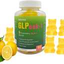 Plastic jar with lid and screw cap for food storage, snack gummy storage, lemon flavored storage Best Before 02/10/2027