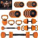 Adjustable Dumbbells, 44/66/88lbs Free Weight Set with Connector,4 In1 Dumbbells Set Used As Barbell,Kettlebells,Push Up Stand for Home Gym