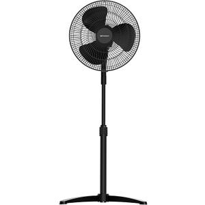 Emerson 16-inch Oscillating Pedestal Fan with Precision 3-Speed Wind Control and Adjustable Tilt and Height, Black, FAO1605-B