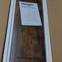 Huuger 47.2 Inch Entryway Table, Industrial Console Sofa Table with Storage, Accent Table with Shelves, for Entry, Hallway, Entrance, Foyer, O-Shaped Metal Frame, Rusitc Brown