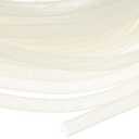 Mesh Tube Ribbon 25 Yards, 8mm Elastic Fabric Ribbons Mesh Tubing for Crafts/Gift Wrapping/Flower Bouquets/Wedding/Birthday/Holiday/Wreaths Christmas/Decoration[Natural White]