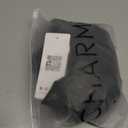 Charmo Scalloped Ribbed One Piece Swimsuit Zipper Racerback Bathing Suit Athletic Swimwear (Small, Black)