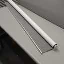 GENIMO 100% Blackout Roller Window Shades, Window Blinds Cordless with Thermal Insulated, UV Protection Fabric, Mini French Door Blinds for Home, Office, Bedroom, Easy to Install, Grey, 56" W X 72" H