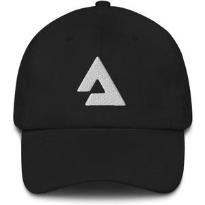 Hogue WS LLC Audius Cryptocurrency Logo Hat (Embroidered Dad Cap) (One Size, Black)