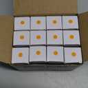 12 Pack C7 Orange Light Bulb Ceramic Incandescent 7 Watt E12 Base C7 Night Light Colored Bulb Candelabra Based Orange Bulb Halloween Bulb
