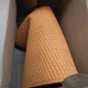 Bathroom Rugs Non Slip Washable, Super Absorbent Thin Bath Mat Small Quick Dry Low Pile Bathroom Rug, Orange 20"x30"