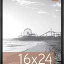 MCS Foundation 16x24 Poster Frame Traditional Black, Vertical & Horizontal Wall Hanging Large Picture Frame for Photos, Posters & Art Prints (1-Pack)