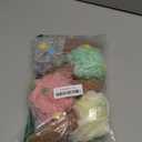 Geiserailie 4 Pieces Kids Loofah Ice Cream Cone Bath Sponge Kids Bath Shower Sponge Body Scrubber Exfoliating Loofah for Spa Shower