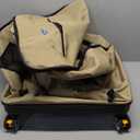 TUGUAN Car Seat Travel Bag for Airplane with Spinner Wheels, Infant Car Seat Bags for Air Travel with Hard Bottom, Padded Car Seat Backpack, Large Car Seat Storage Bag for Airport Check, Brown