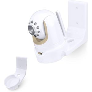 DXR8 & Pro Tilted Wall Mount Holder, Adhesive & Screw-in Bracket, Designed for Infant Optics Camera, Easy to Install, Strong VHB & Screw Mount, White by Brainwavz