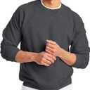 Hanes Men's EcoSmart Fleece, Pullover Crewneck Sweatshirt, 1 or 2 Pack (Large)