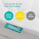 Crib Mattress Protector Sheets Waterproof 2 Pack, Quilted Crib Mattress Pad Cover Fitted Fits for Toddler Bed Mattress, White, 52 x 28