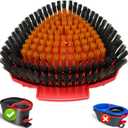 Upgraded Spin Mop Replace Scrub Brush Compatible with O Cedar EasyWring 1 Tank, Mop Replacement Scrubber Head Brush for Kitchen, Deck, Bathroom and Shower Floor Cleaning