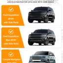 Roof Rack Crossbars Fit for 2018-2025 Lincoln Navigator & Ford Expedition/Max Cross Bars Black Rooftop Cargo Carrier Accessories