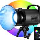 NEEWER CB60 RGB 70W LED Video Light with App Control, Bowens Mount COB Full Color Continuous Output Lighting 18000Lux/1m CCT 2700K-6500K CRI97+ 17 Scenes for Photography/Studio Video Recording