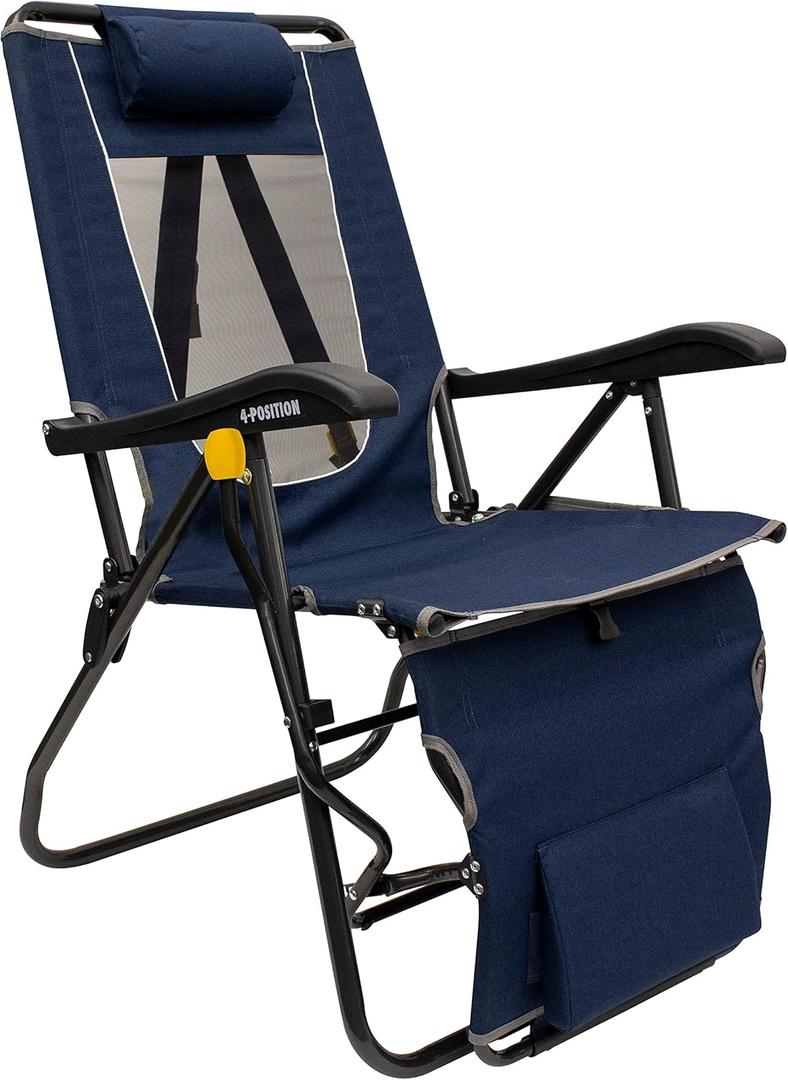 GCI Outdoor Legz Up Lounger Outdoor Lounge Chair (Heathered Indigo)