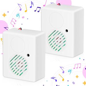 Halloween Sound Sensor, Horror Tricky Scary Sound Speaker Machine Screaming Speaker for Halloween Indoor Outdoor Party Decoration(4 Pcs)