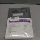 CUCRAF Sheer Curtains Panels for Living Room Bedroom Short Window Semi Treatment Drapes Voile Rod Pocket,Set of 2 (54 x 63 inches Long,Grey)