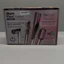 Shark Flex Fusion Hair Straightener & Powerful Hair Dryer with Fusion Hair Brush, Air Styler with Auto-Wrap Hair Curlers, Concentrator, & Frizz Fighter, Metallic Mist, HD651S