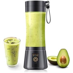 Cordless Portable Personal Size Blender - 12 Oz Mini Blender Make Smoothies and Shakes, Cordless Lightweight Rechargeable, Freshly Squeezed in Picnic/ Sports/ Office