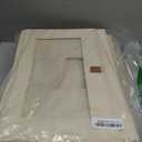 Anywish Citylife 4-Pack Storage Bins with Lids, Fabric Foldable Storage Bins with Soft Cord Handles, Cube Closet Storage Baskets with Lids, Organizers for Organizing Clothes and Books, Beige