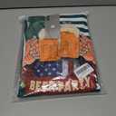 Bindefon Bibs Overalls Men Adjustable Straps Coveralls Shorts Printed Jumpsuit Male Romper (XL)