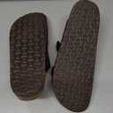 CUSHIONAIRE Lane Cork Footbed Mens Sandals, Adjustable Buckle Comfort Slides for Men, Genuine Leather Insole Summer Sandals Men Footwear (12, Brown Nappa)