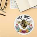 QUICQOD Bee Desk Accessories Mouse Pad,Bee Kind Non-Slip Rubber Base Mousepads for Office Dorm Desk Decor,Gifts for Teen Girls Women Coworkers,Bee Lover Gift,8.7 x 8.7 Inches