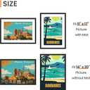 upsimples 14x20 Picture Frame, Display Pictures 11x17 with Mat or 14 x 20 Without, Wall Hanging Poster Frames, Black, 1 Pack