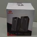 Redragon GS520 RGB Desktop Speakers, 2.0 Channel PC Computer Stereo Speaker with 6 Colorful LED Modes, Enhanced Sound and Easy-Access Volume Control, USB Powered w/ 3.5mm Cable (Black)