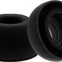 Replacement Ear Tips for AirPods Pro 3 Earbuds, Silicone Earbuds Tips Compatible with AirPods Pro 3rd Generation 2025, 6 Pairs Black (Medium)