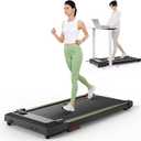 UREVO Under Desk Treadmill for Office Under Desk, Walking Pad 2 in 1 for Home/Office, Portable Walking Pad Treadmill with Remote Control, LED Display