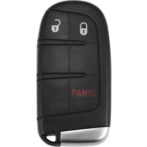 X AUTOHAUX Replacement Keyless Entry Remote Car Key Fob M3N40821302 433MHz 46 Chip for Jeep Grand Cherokee 2014-2022 for Dodge Durango 2014-2022 3 Buttons with Door Key