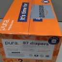 Pura Hypoallergenic Diapers, Size 2 (7-13 lbs) Totally Chlorine Free, Wetness Indicator, Suitable for Sensitive Skin, Soft Organic Cotton, Overnight, 3 Packs of 29 (87 Baby Diapers)