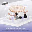 downluxe 4 Inch Queen Memory Foam Mattress Topper Pro Dual Layer 2 Inch Cooling Gel Egg Crate Memory Foam Plus 2 Inch Pillow Top Soft with Deep Pocket