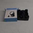 TECKNET Wireless Headset, 5.3 Bluetooth Headset with AI Noise Cancelling Mic, Computer Headset Rechargeable, USB Dongle, Charging Base, On-Ear Headphones for Trucker/Remote Work/Call Center (Black)