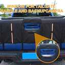 Amooca Tailgate Pad for Mountain Bikes Pickup Truck Tailgate Protection Pad with 3 Tool Pockets 52'' Wide for 5 Bicycles