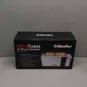 Mueller UltraToast Full Stainless Steel Toaster 2 Slice, Long Extra-Wide Slots with Removable Tray, Cancel/Defrost/Reheat Functions, 6 Browning Levels with LED Display, Housewarming Gifts New Home