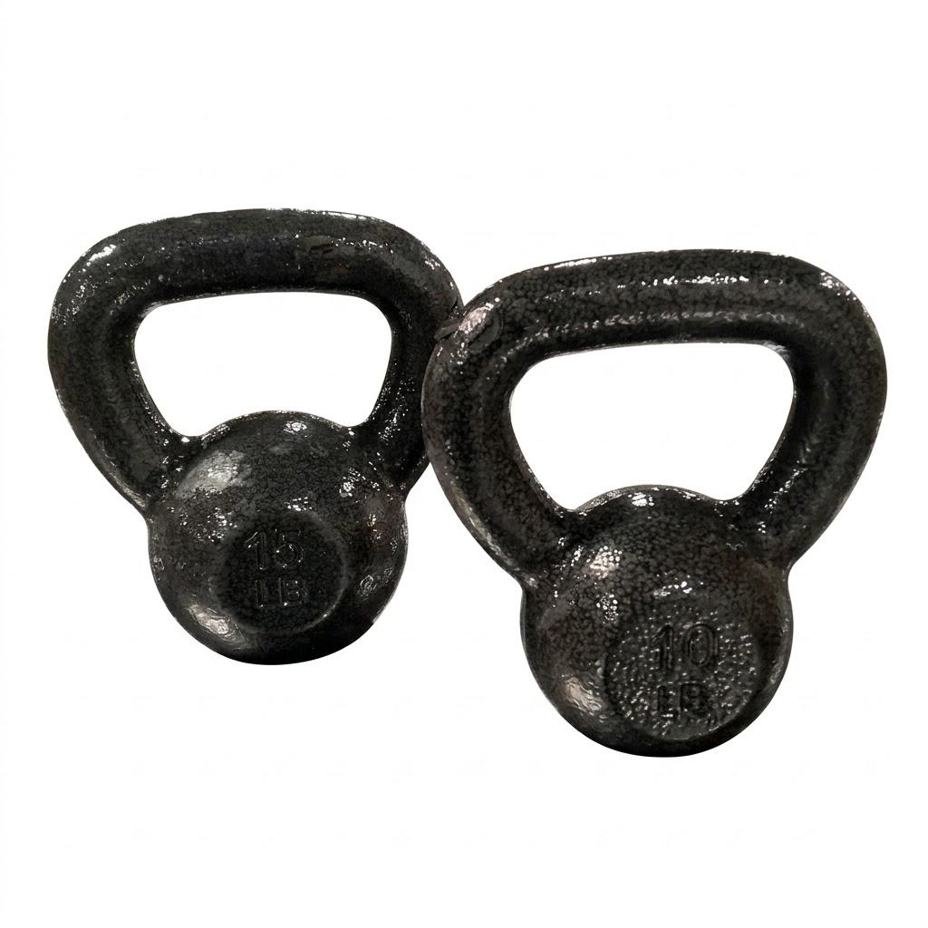  Iron Kettlebell for Strength Training, 10 Pounds, 15lb