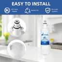 Adq360061 Water Filter Replacement for LG Refrigerator Lt700p Adq36006101 Lfds22520s,Fit Kenmore 9690 469690 Adq36006102 Lfxc24726s Lfxc29626s Rwf1200a Water Filter, 3-Pack