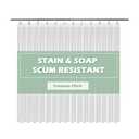 EHZNZIE Clear Shower Curtain Liner Light Weight PEVA, Shower Liner 72x72 Inches, Waterproof, No Chemical Smell with 12 Rust Proof Metal Grommets Holes for Bathroom Shower Curtain