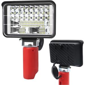 Portable LED Work Light 4800LM 32W Adjustable Flashlight Cordless Battery Powered Flood Light for Indoor Outdoor Camping Hiking and Emergency